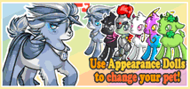 use appearance dolls to change your pet!
